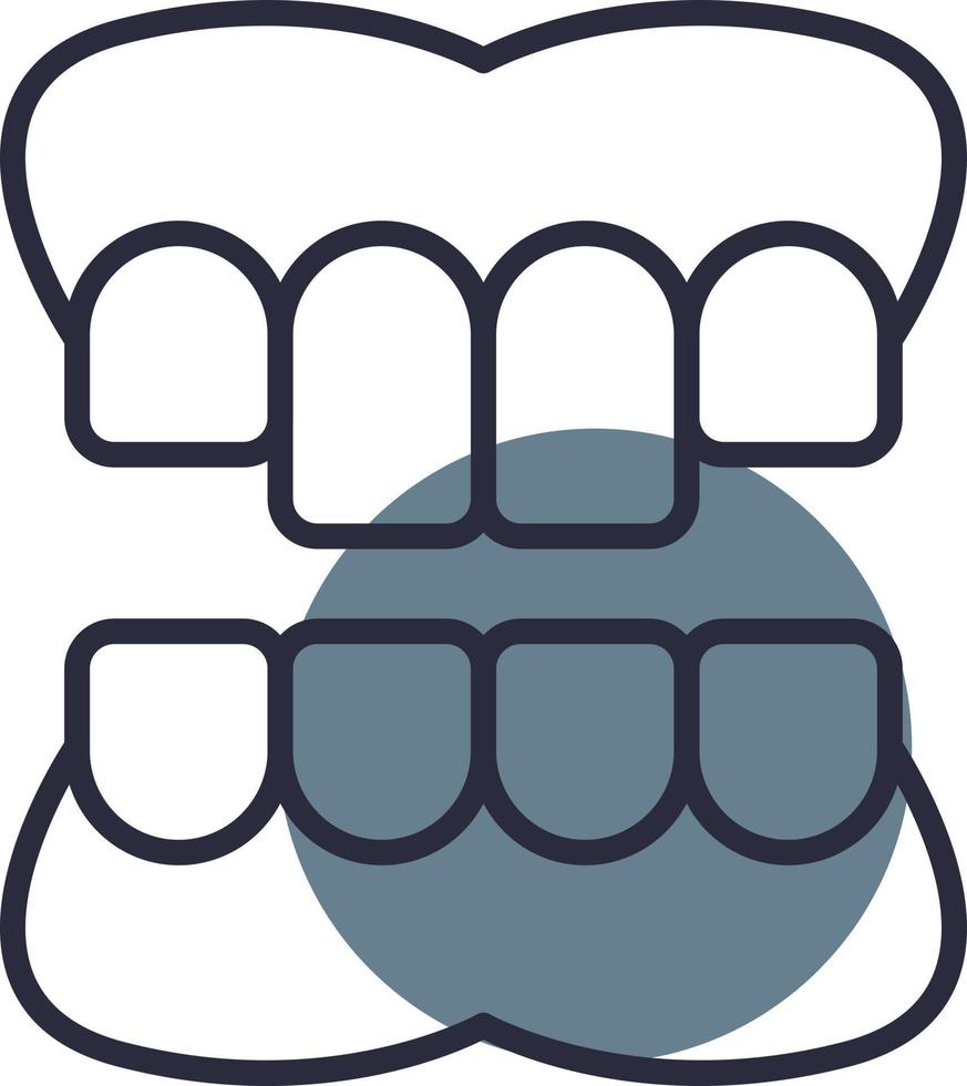 Denture Creative Icon Design vector