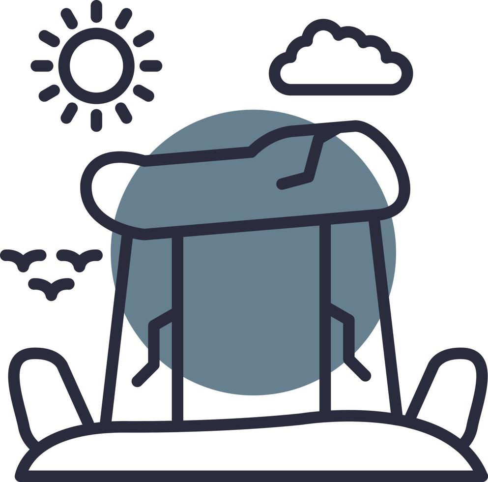 diseño de icono creativo de stonehenge vector