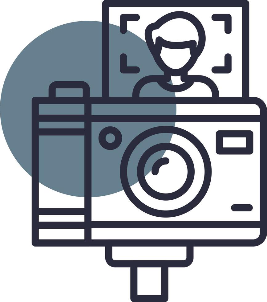 Vlogger Creative Icon Design vector