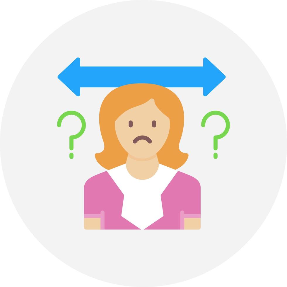 Uncertainty Creative Icon Design vector