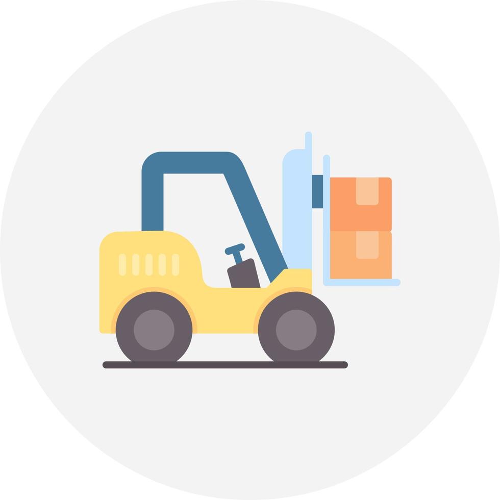 Forklift Creative Icon Design vector