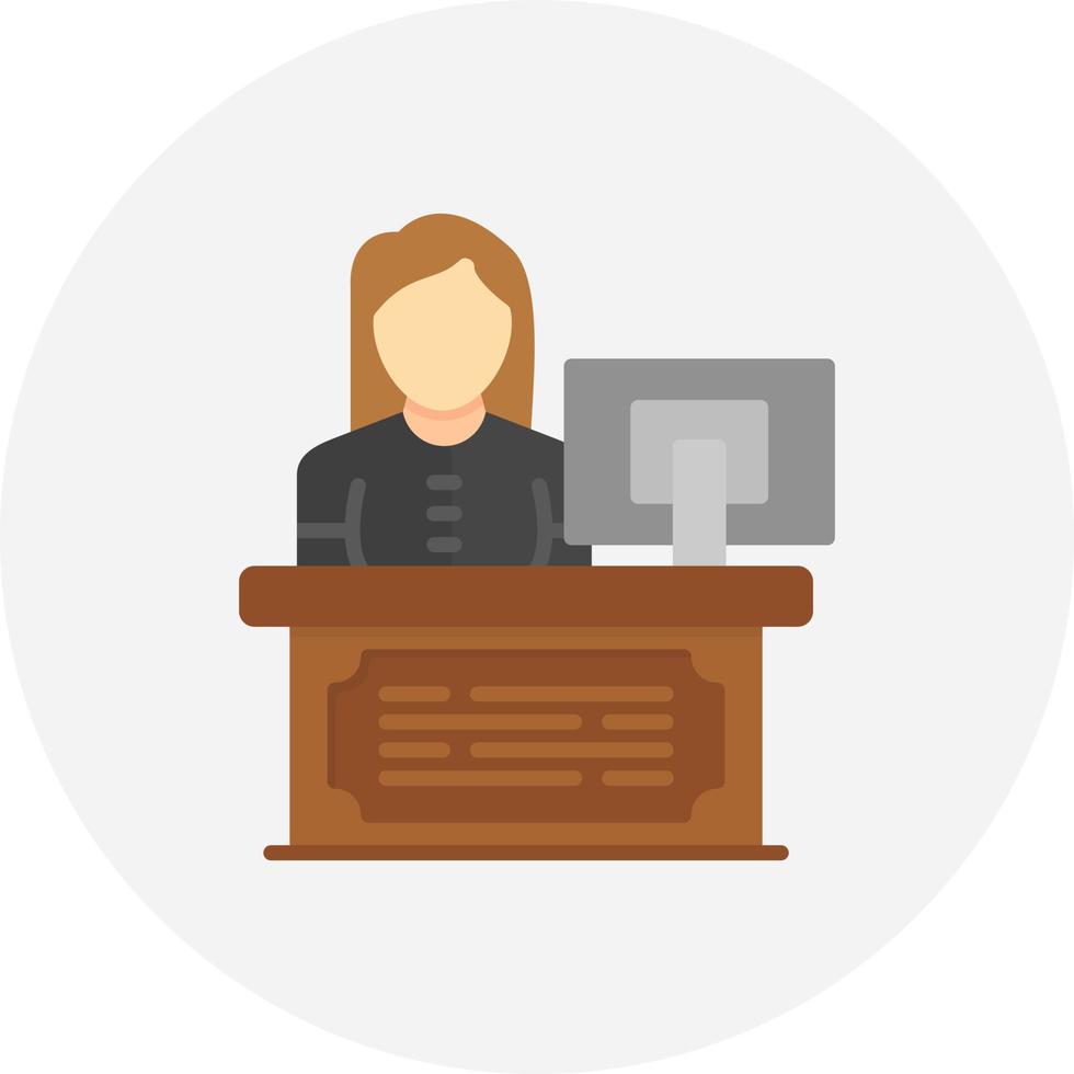 Receptionist Creative Icon Design vector