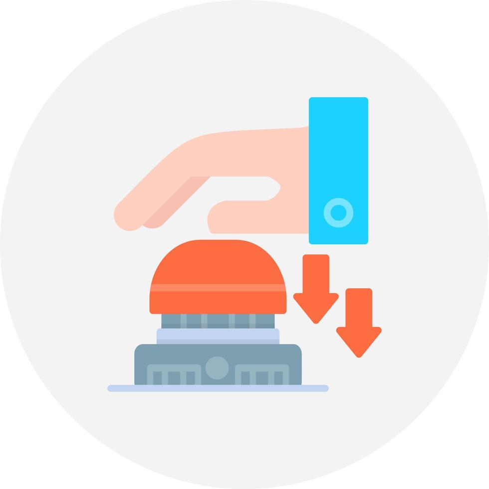 Emergency Button Creative Icon Design vector