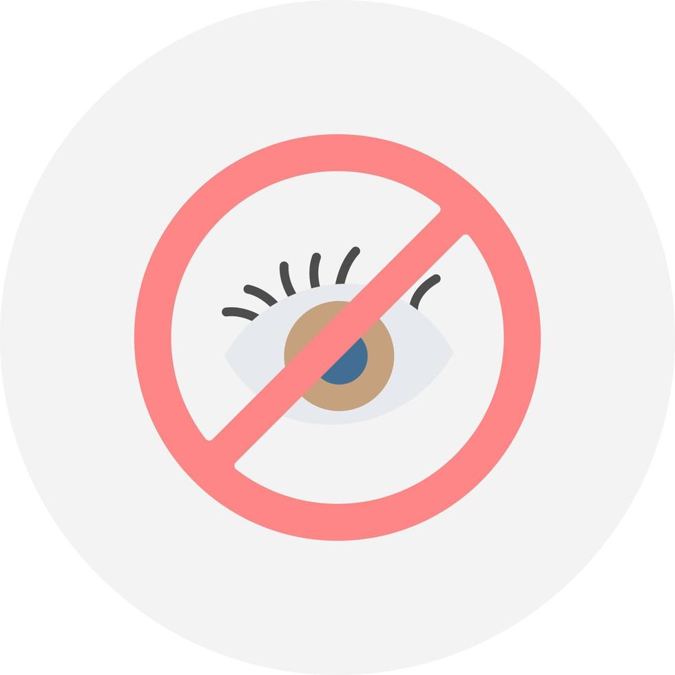 Blindness Creative Icon Design vector