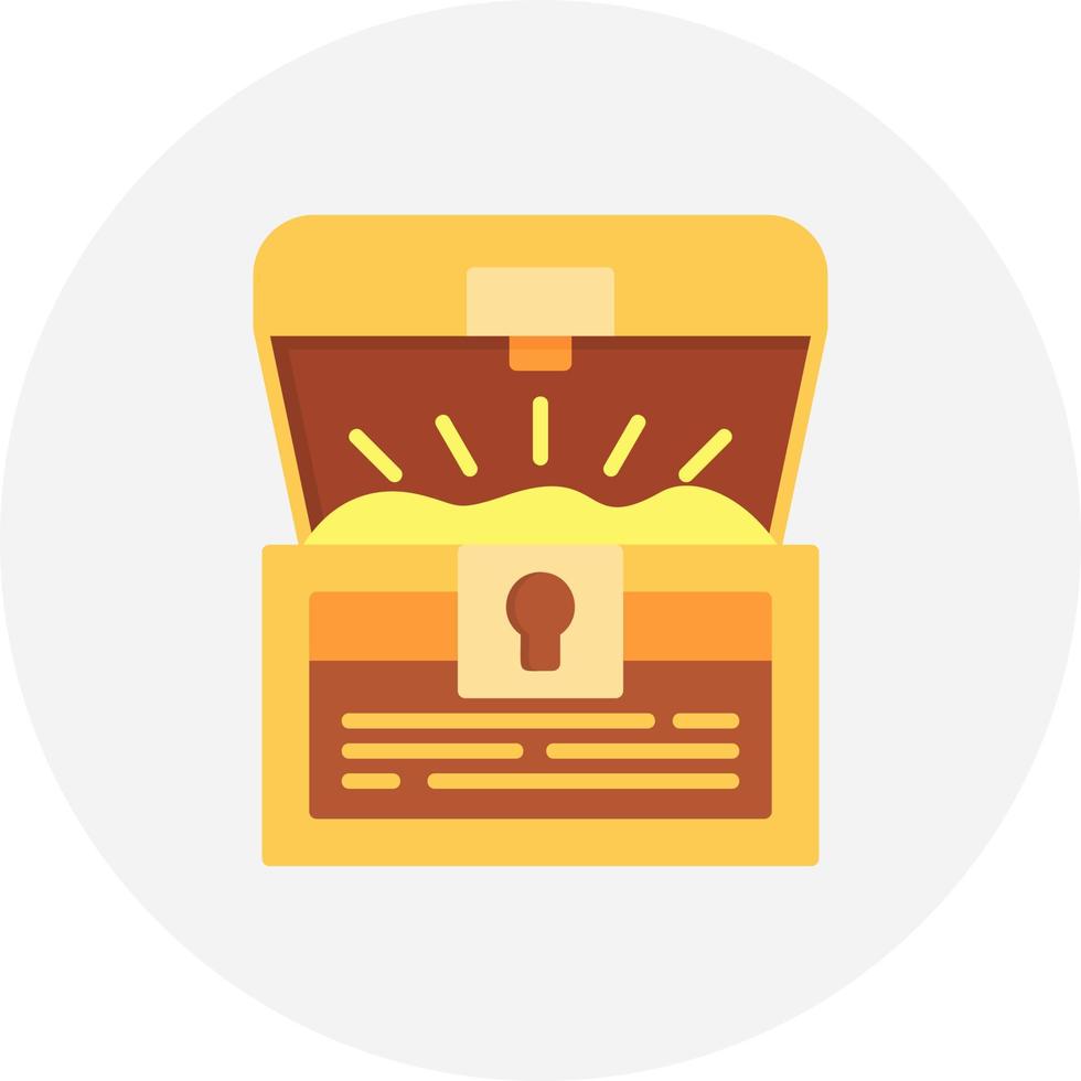 Treasure Chest Creative Icon Design vector