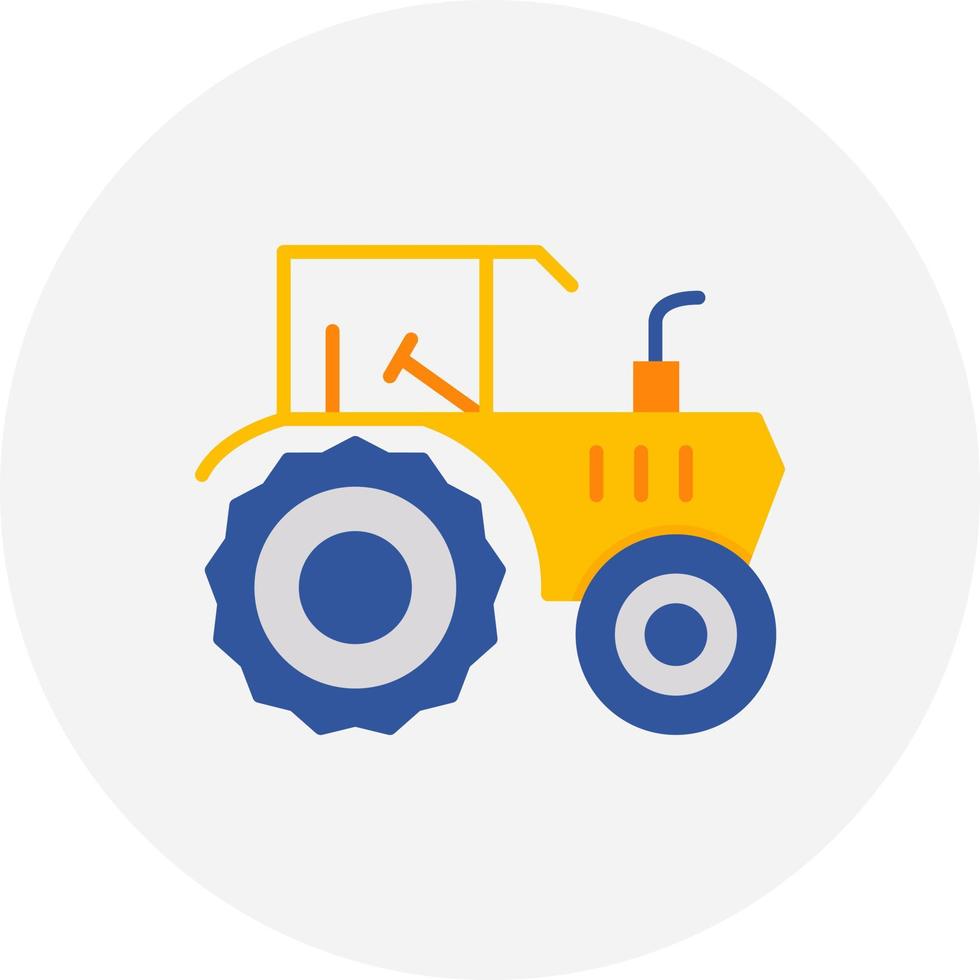 diseño de icono creativo de tractor vector