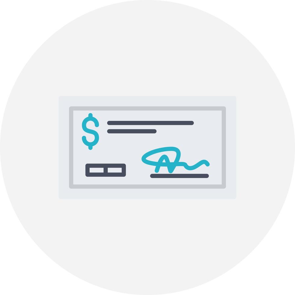 Bank Check Creative Icon Design vector