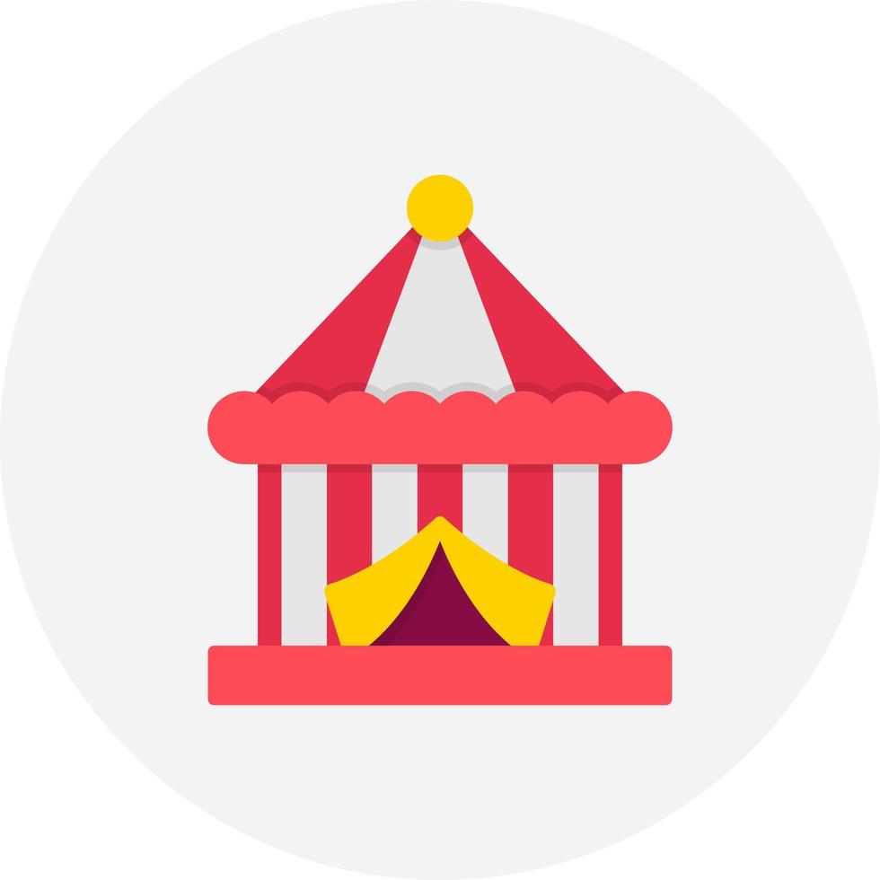 Circus Tent Creative Icon Design vector