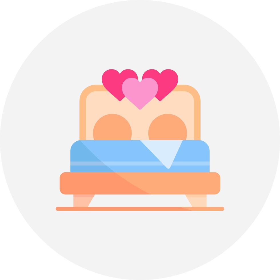 Bed Creative Icon Design vector