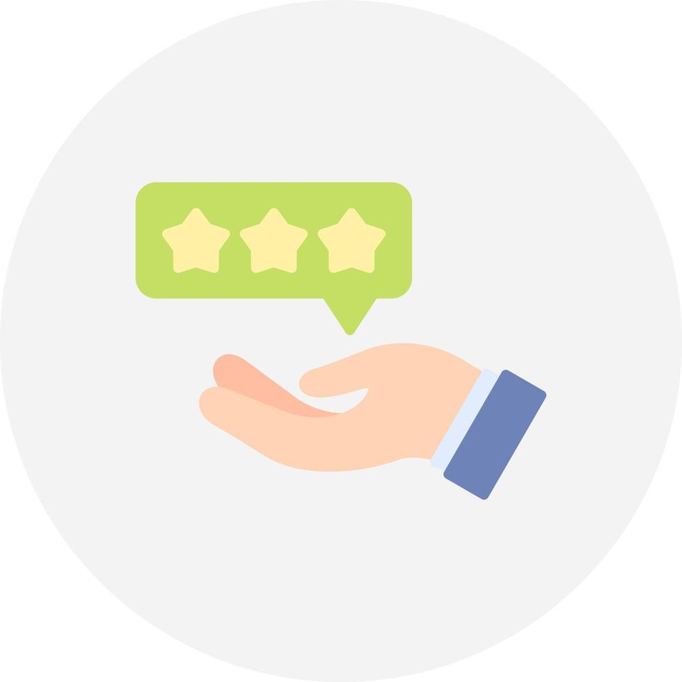 Customer Review Creative Icon Design vector