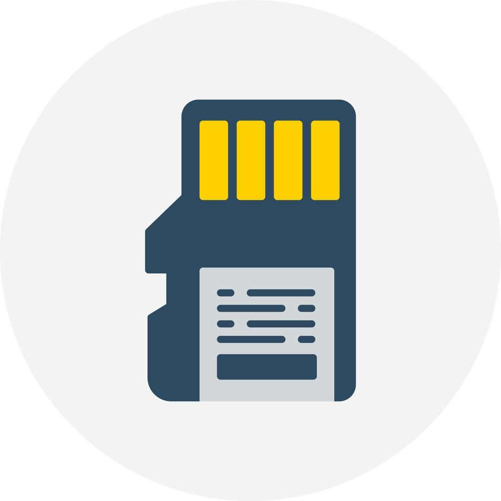 Sd Card Creative Icon Design vector