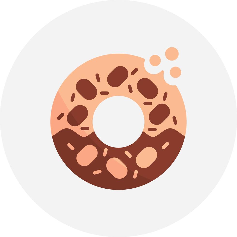 diseño de icono creativo de donut vector