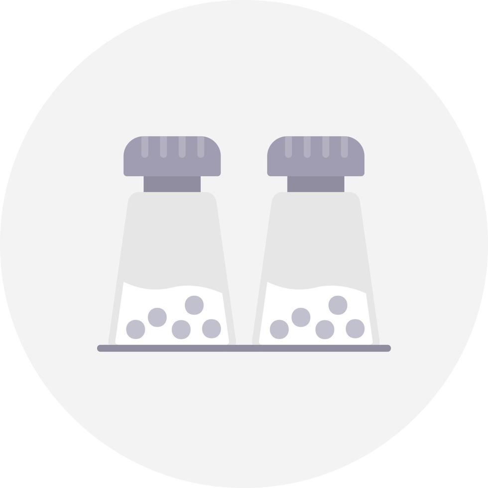 Salt And Pepper Creative Icon Design vector