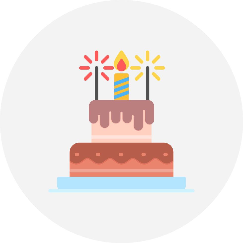 Birthday Cake Creative Icon Design vector