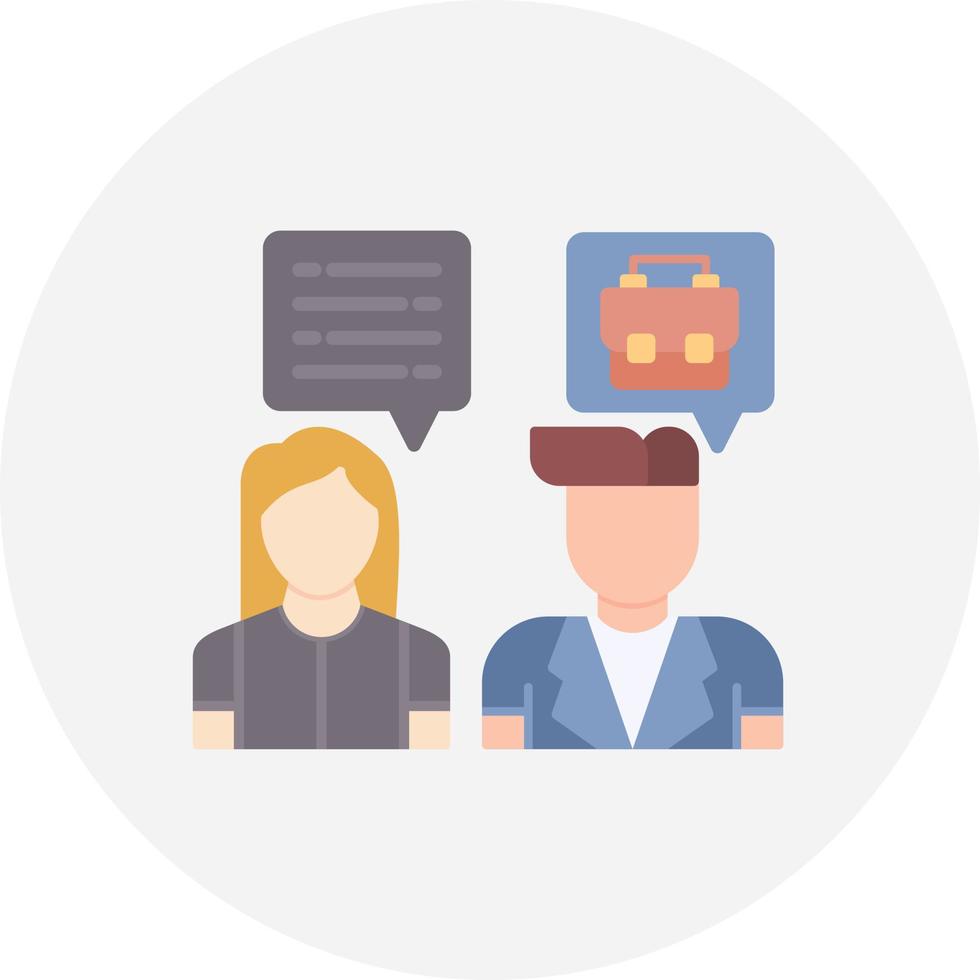 Job Interview Creative Icon Design vector