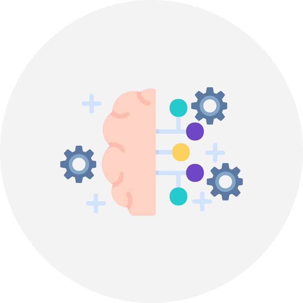 Artificial Intelligence Creative Icon Design vector