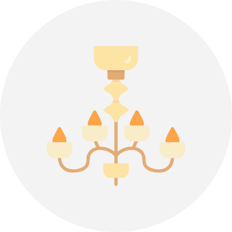 Chandelier Creative Icon Design vector