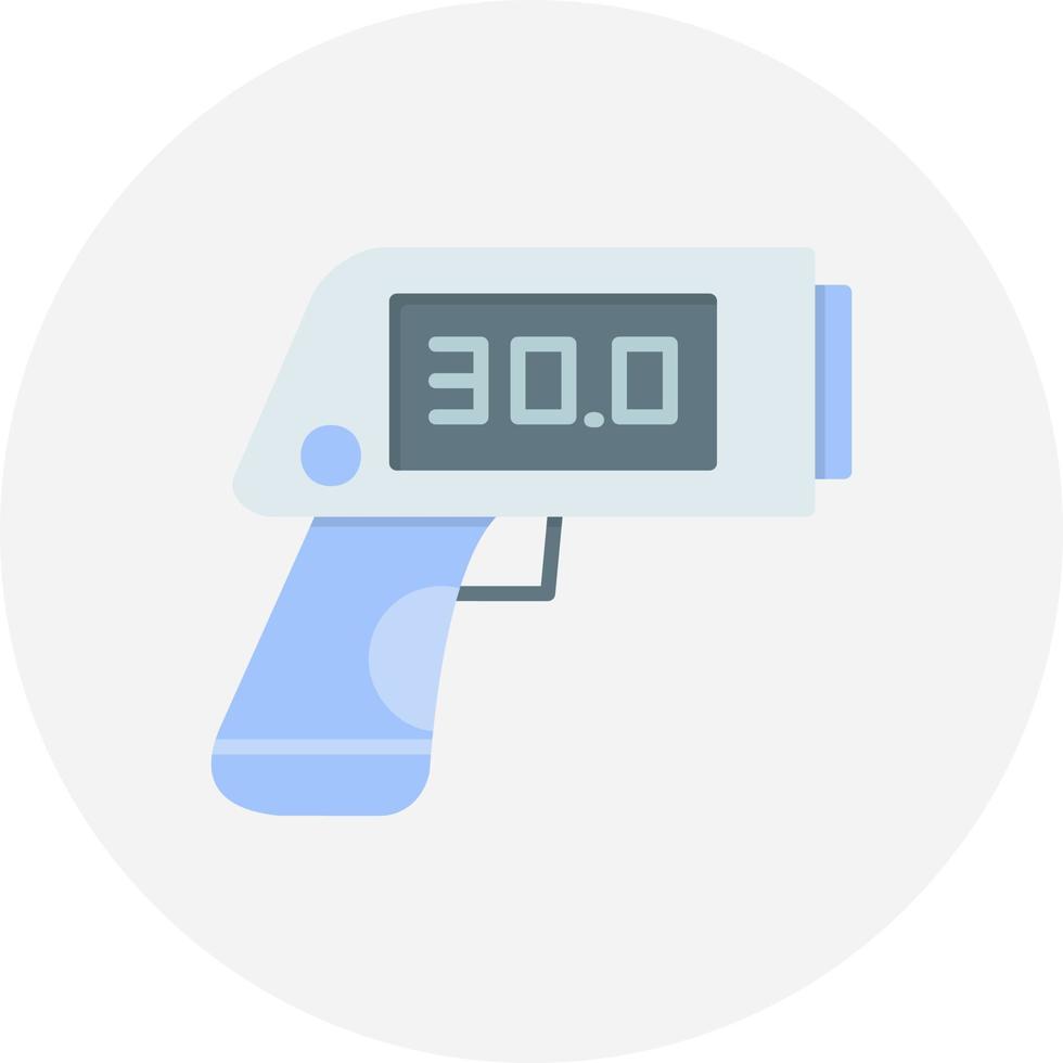 Thermometer Gun Creative Icon Design vector