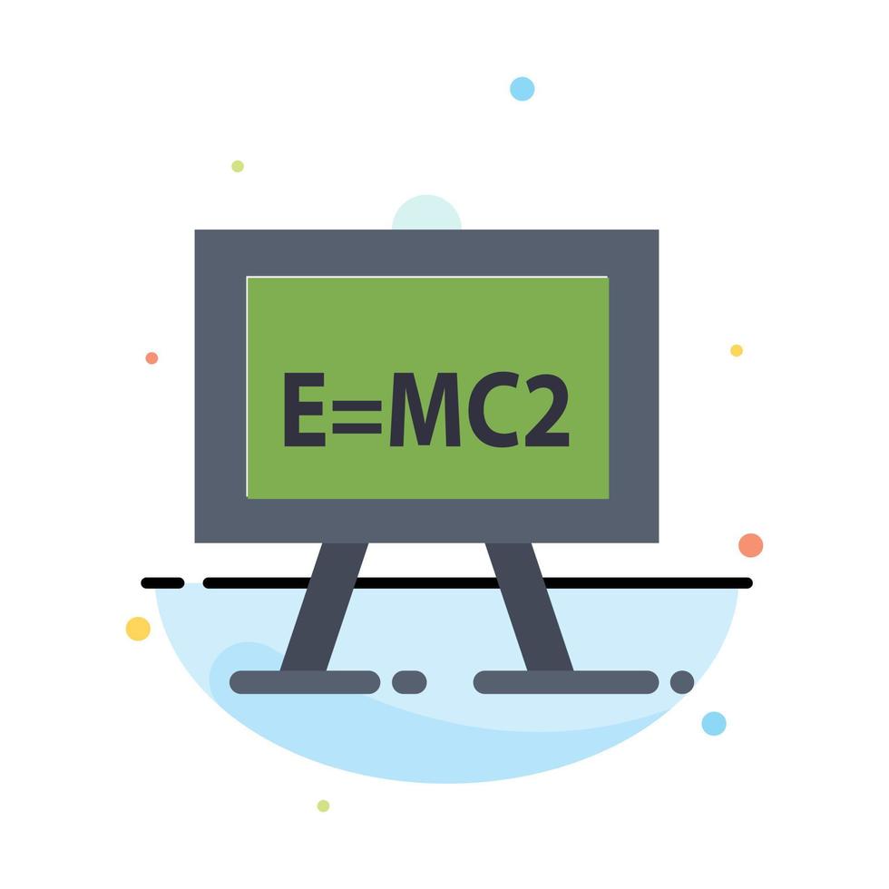 Chemistry Formula Science Science Formula Abstract Flat Color Icon Template vector