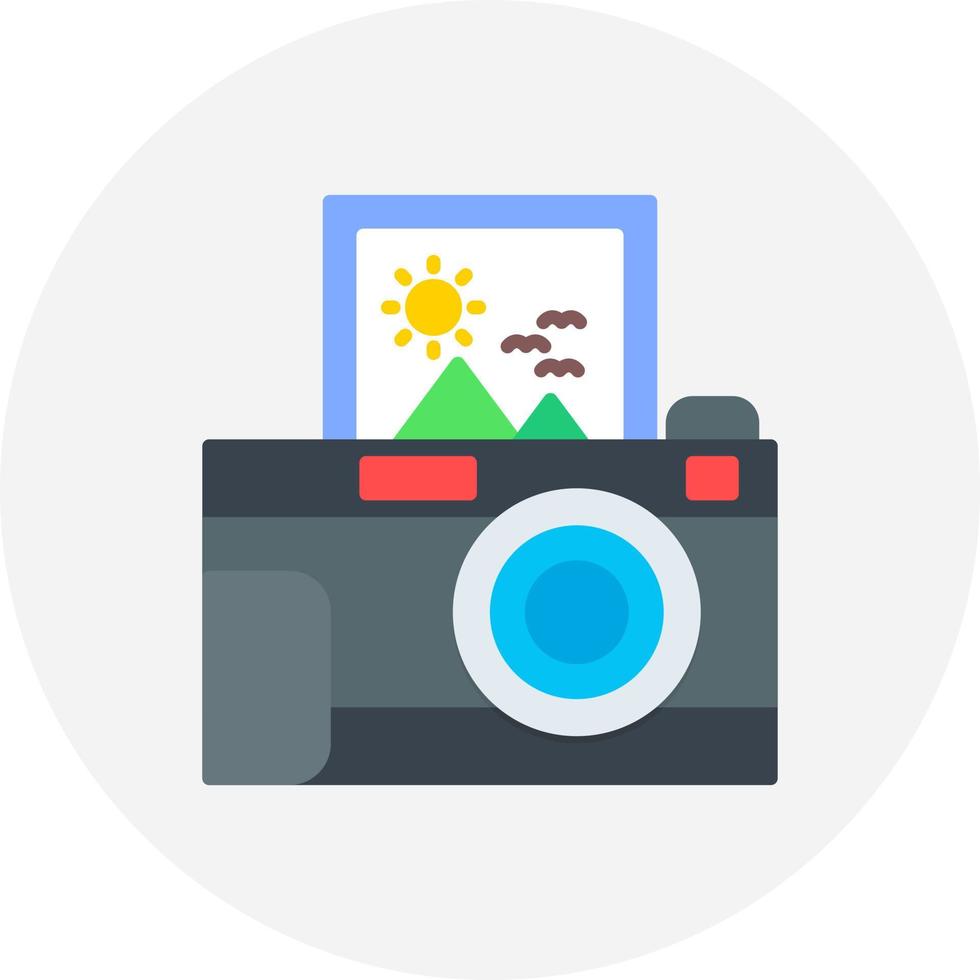 Instant Camera Creative Icon Design vector