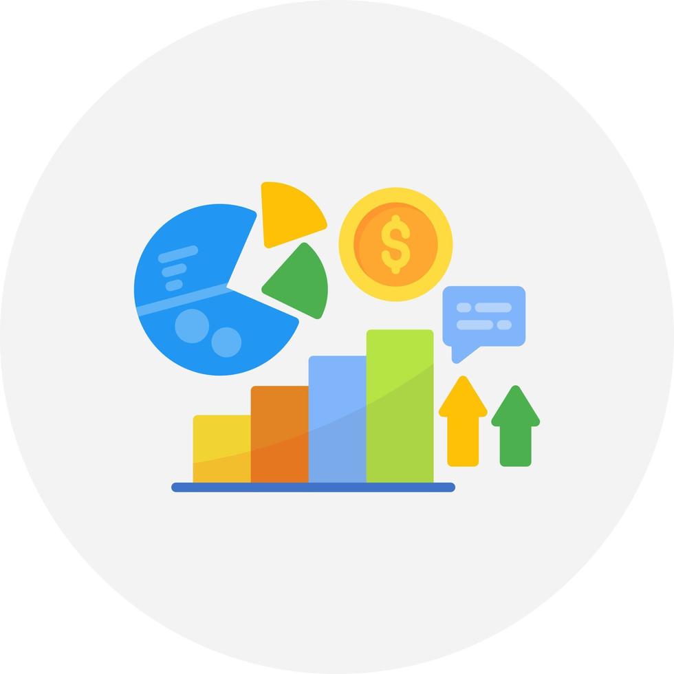 Stats Creative Icon Design vector