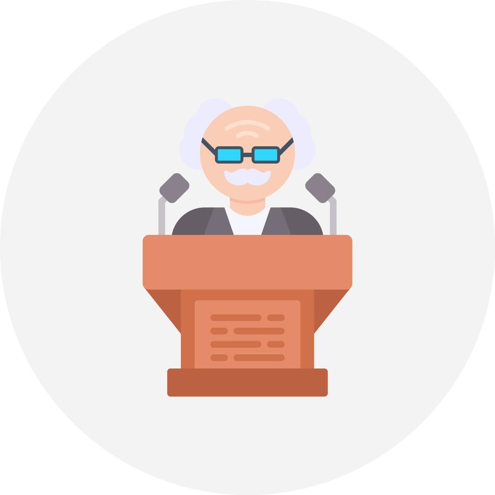 Politician Creative Icon Design vector