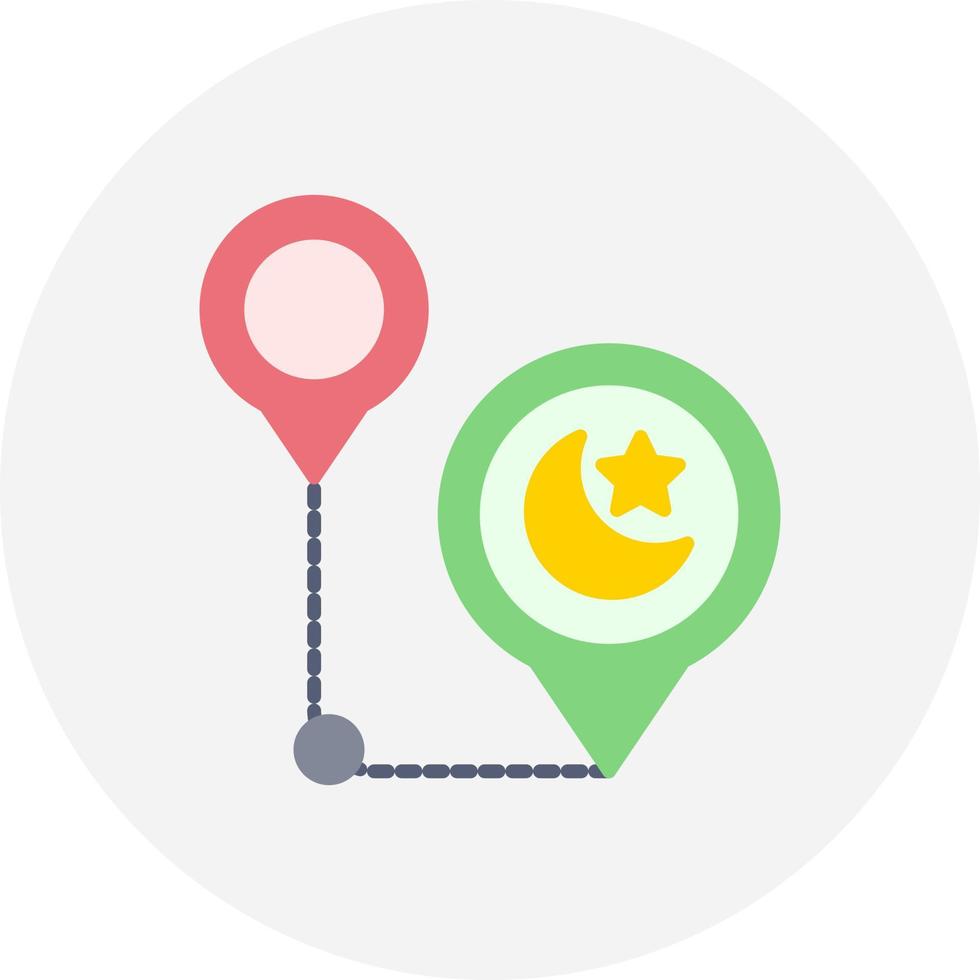 Pilgrimage Creative Icon Design vector