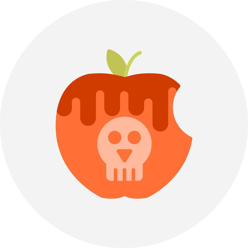 diseño de icono creativo de manzana envenenada vector