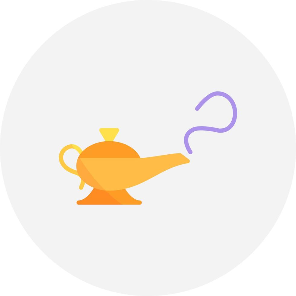 Magic Lamp Creative Icon Design vector