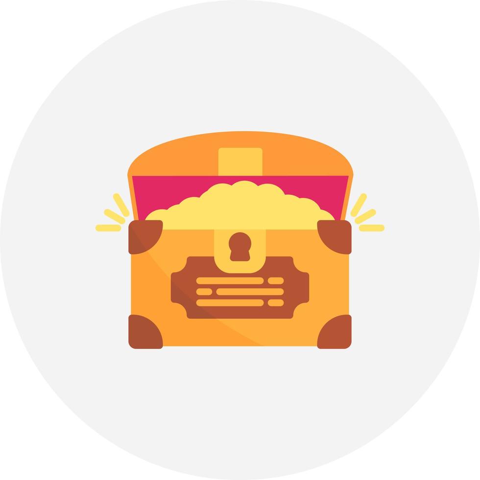 Treasure Chest Creative Icon Design vector