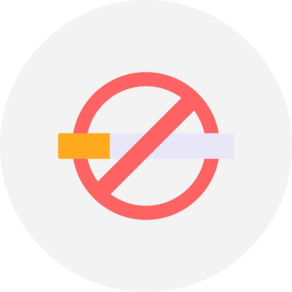 No Smoking Creative Icon Design vector