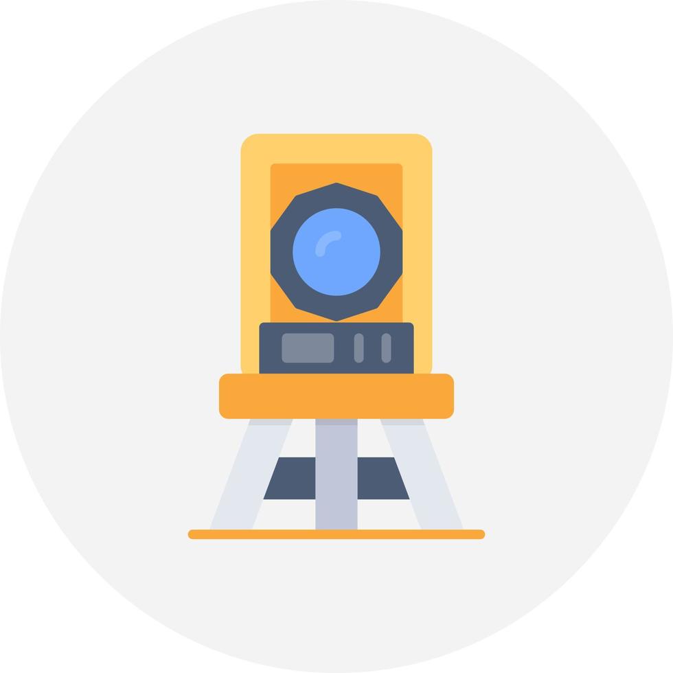 Theodolite Creative Icon Design vector