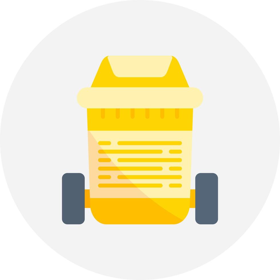 Trash Bin Creative Icon Design vector