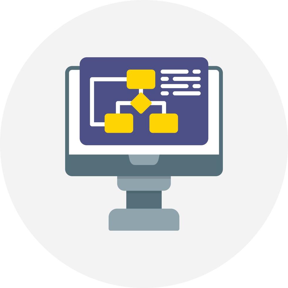 diseño de icono creativo de algoritmo vector