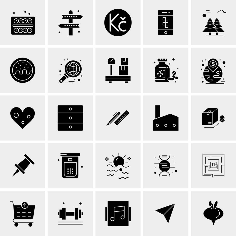 25 Universal Business Icons Vector Creative Icon Illustration to use in web and Mobile Related project