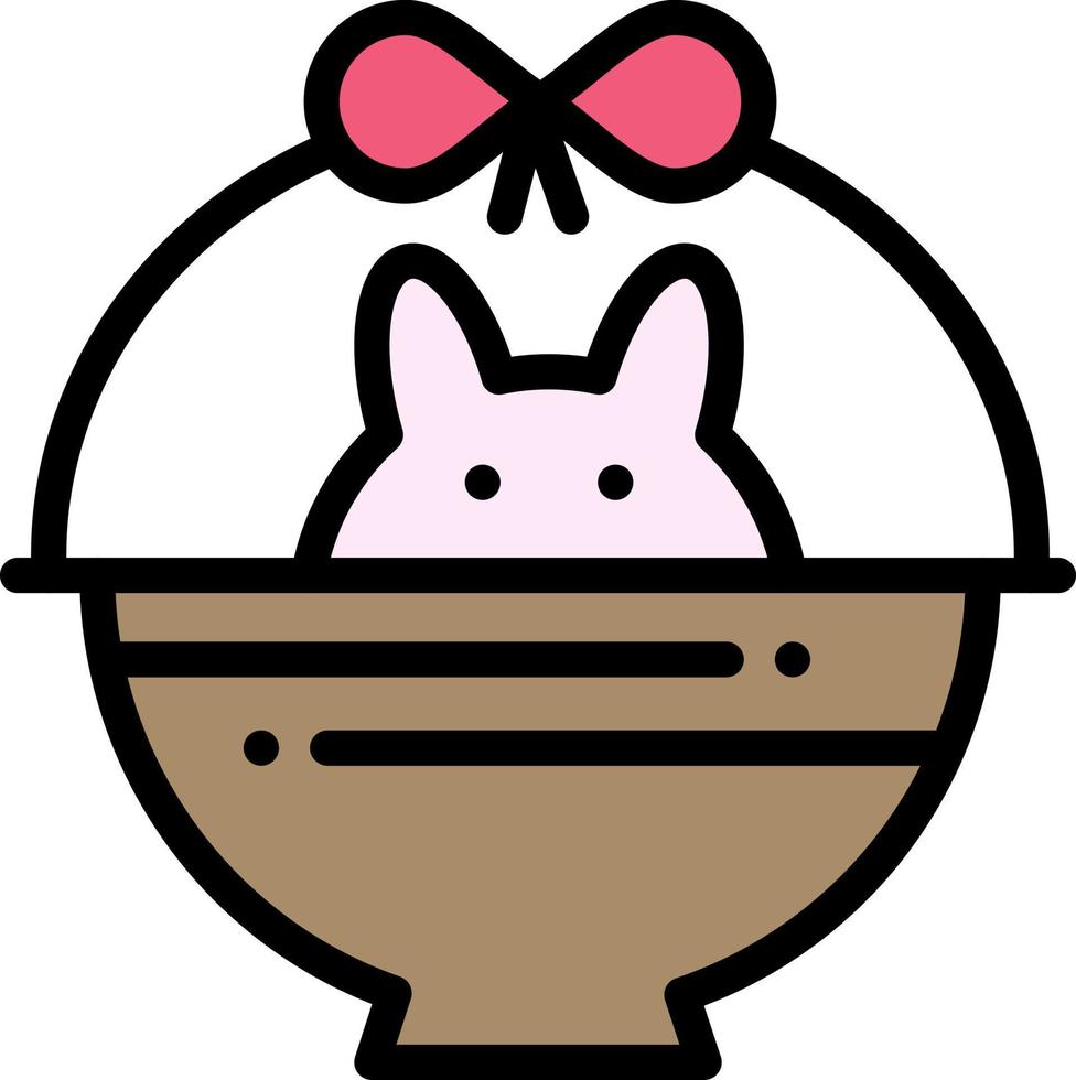 Basket Cart Baby Nature  Flat Color Icon Vector icon banner Template