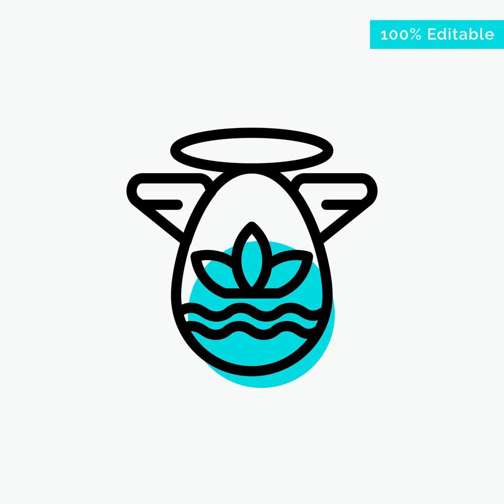 Angle Celebration Easter Protractor turquoise highlight circle point Vector icon