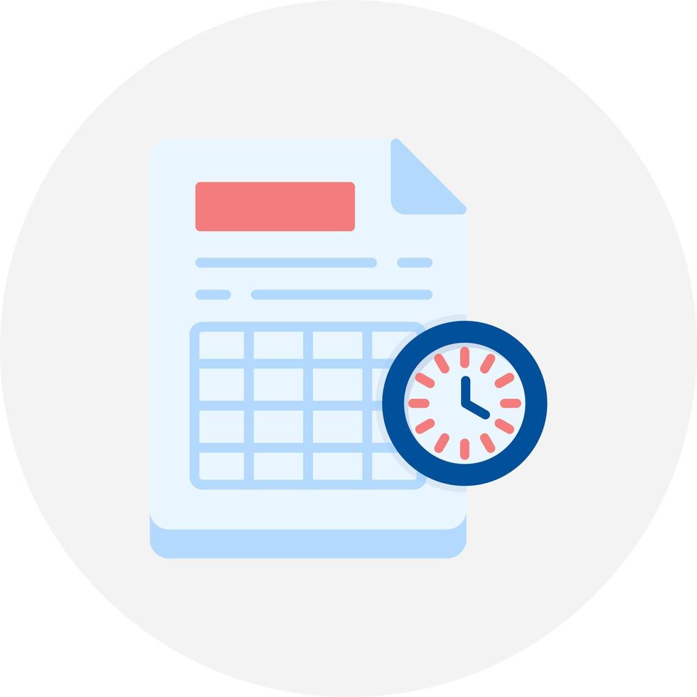 Schedule Creative Icon Design vector