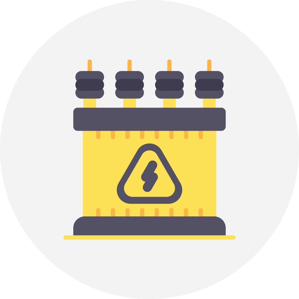 Power Transformer Creative Icon Design vector