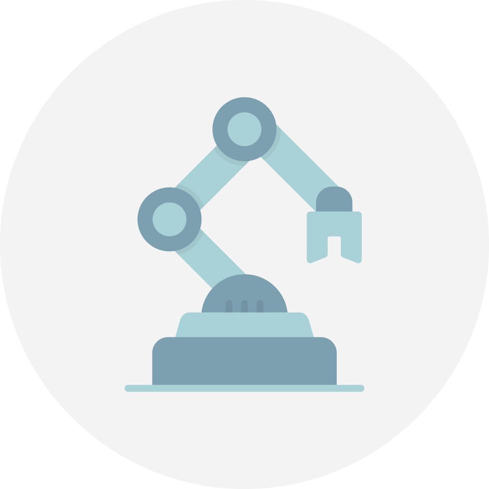 Industrial Robot Creative Icon Design vector