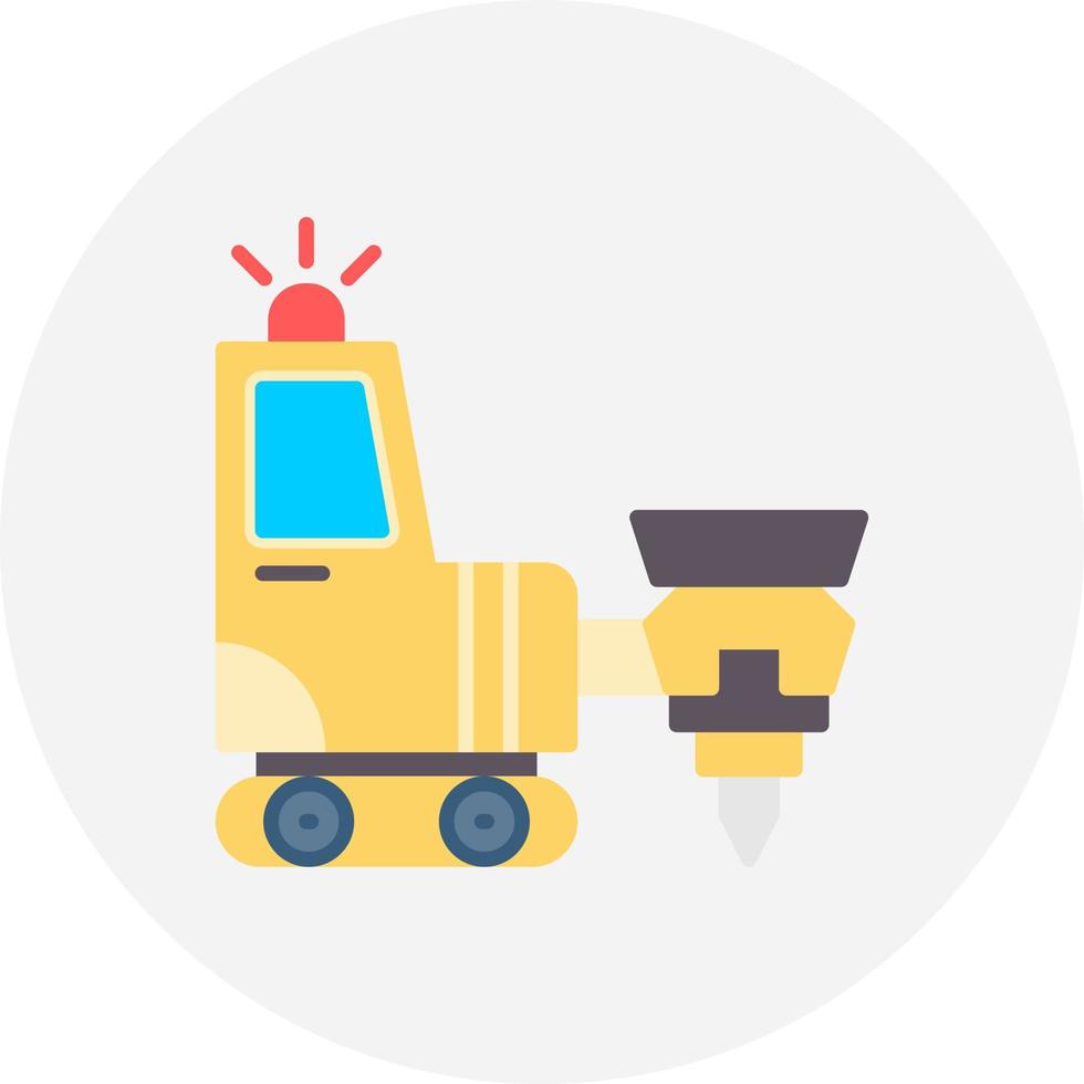 Drilling Machine Creative Icon Design vector