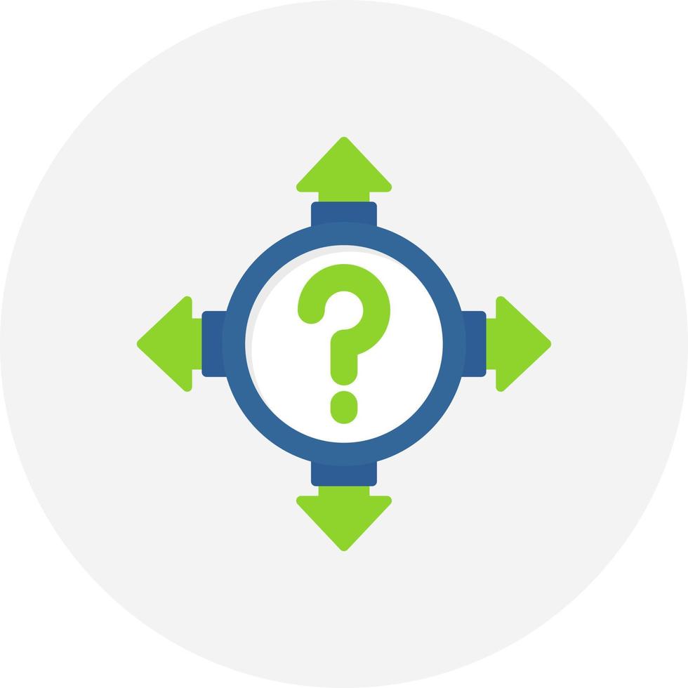 Uncertainty Creative Icon Design vector