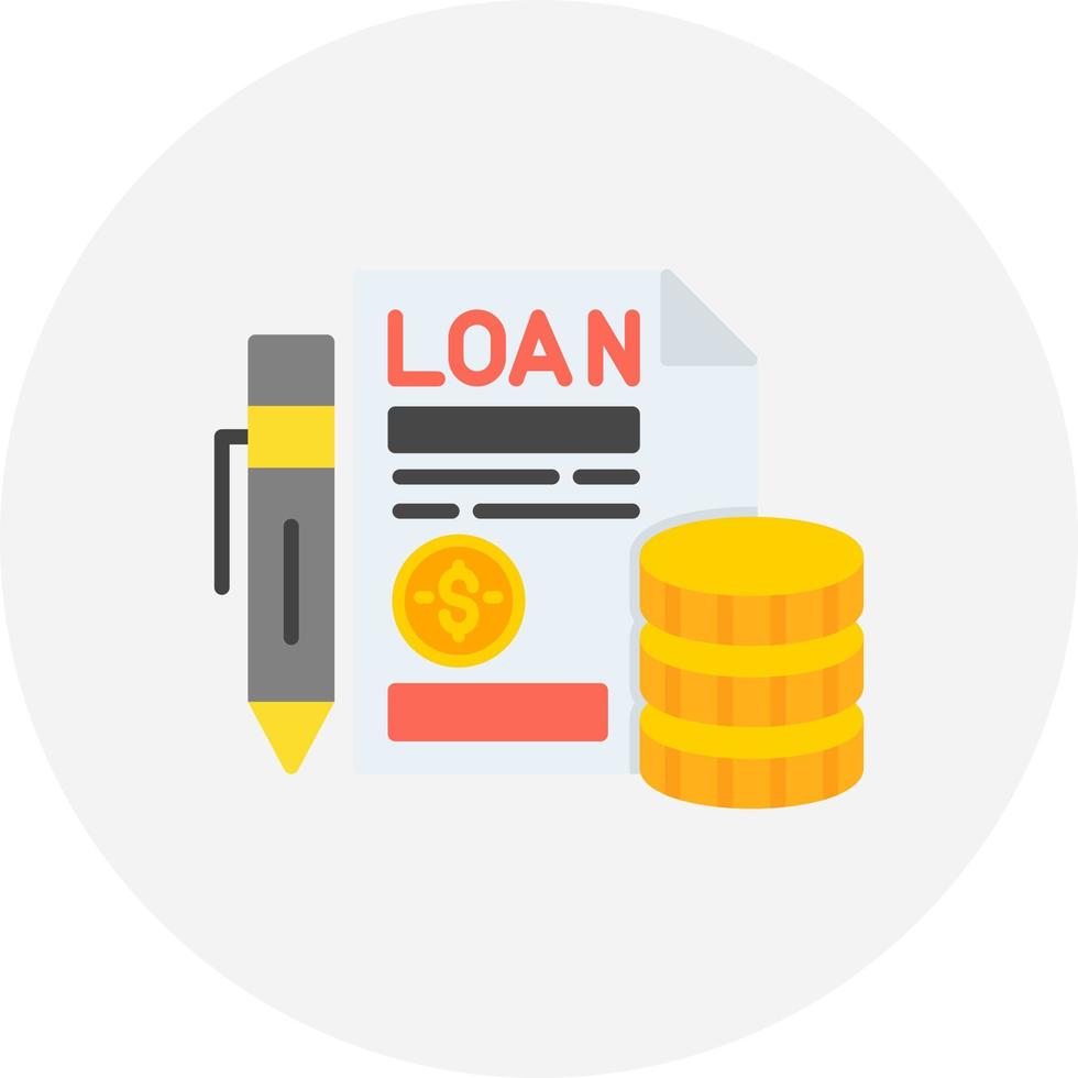 Loan Creative Icon Design vector