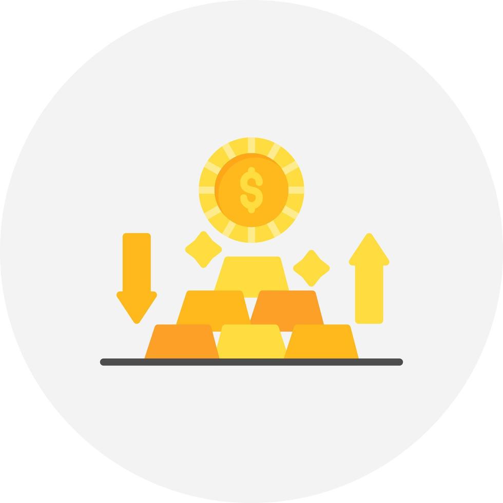 Gold Creative Icon Design vector