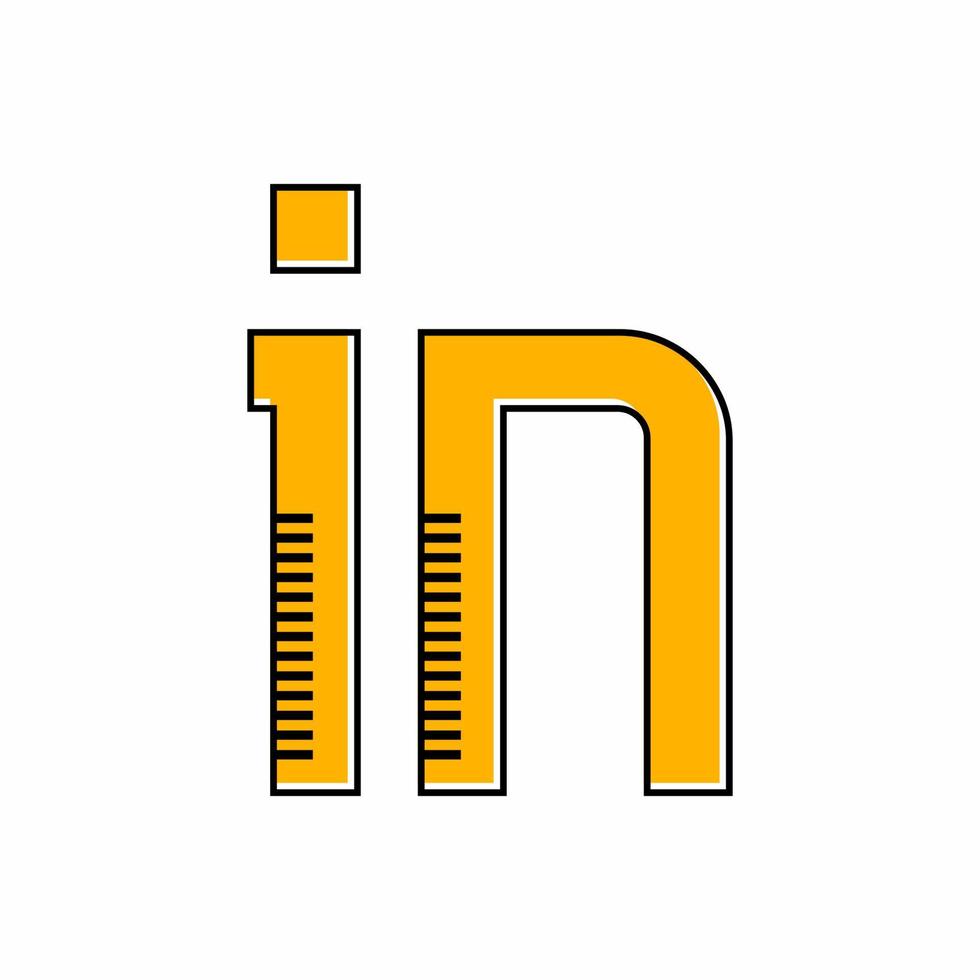 Lettering vector design in yellow color