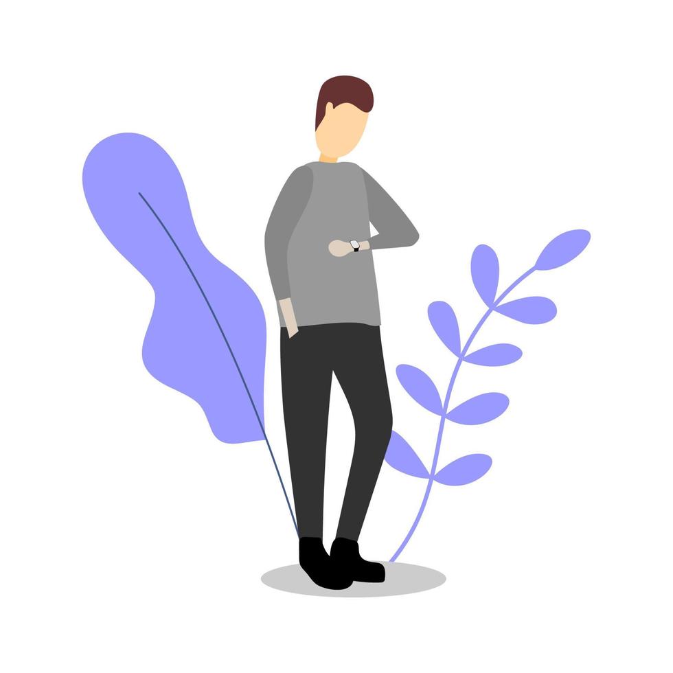 Vector illustration design of a person standing