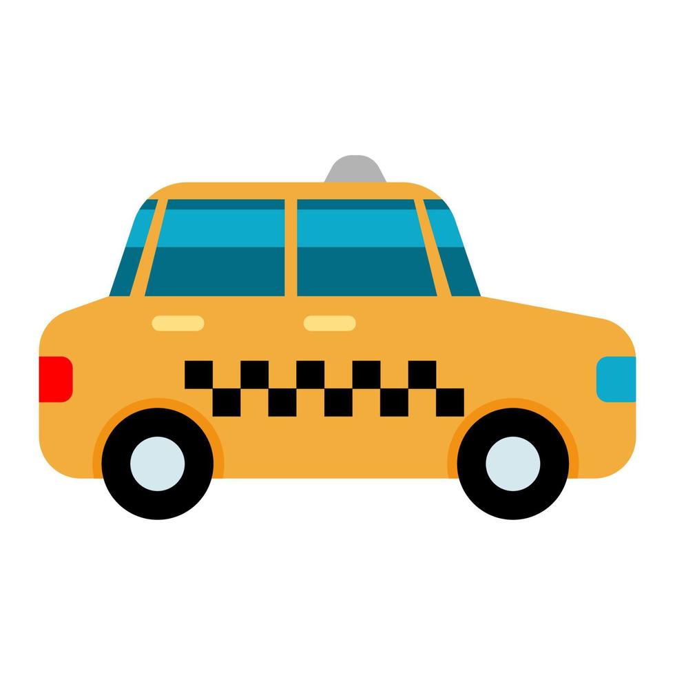 diseño de vector de icono de coche de taxi