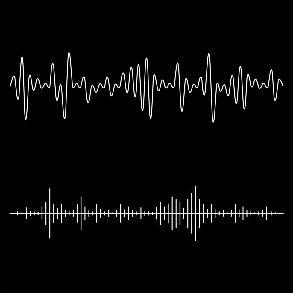 Sound waves vector design