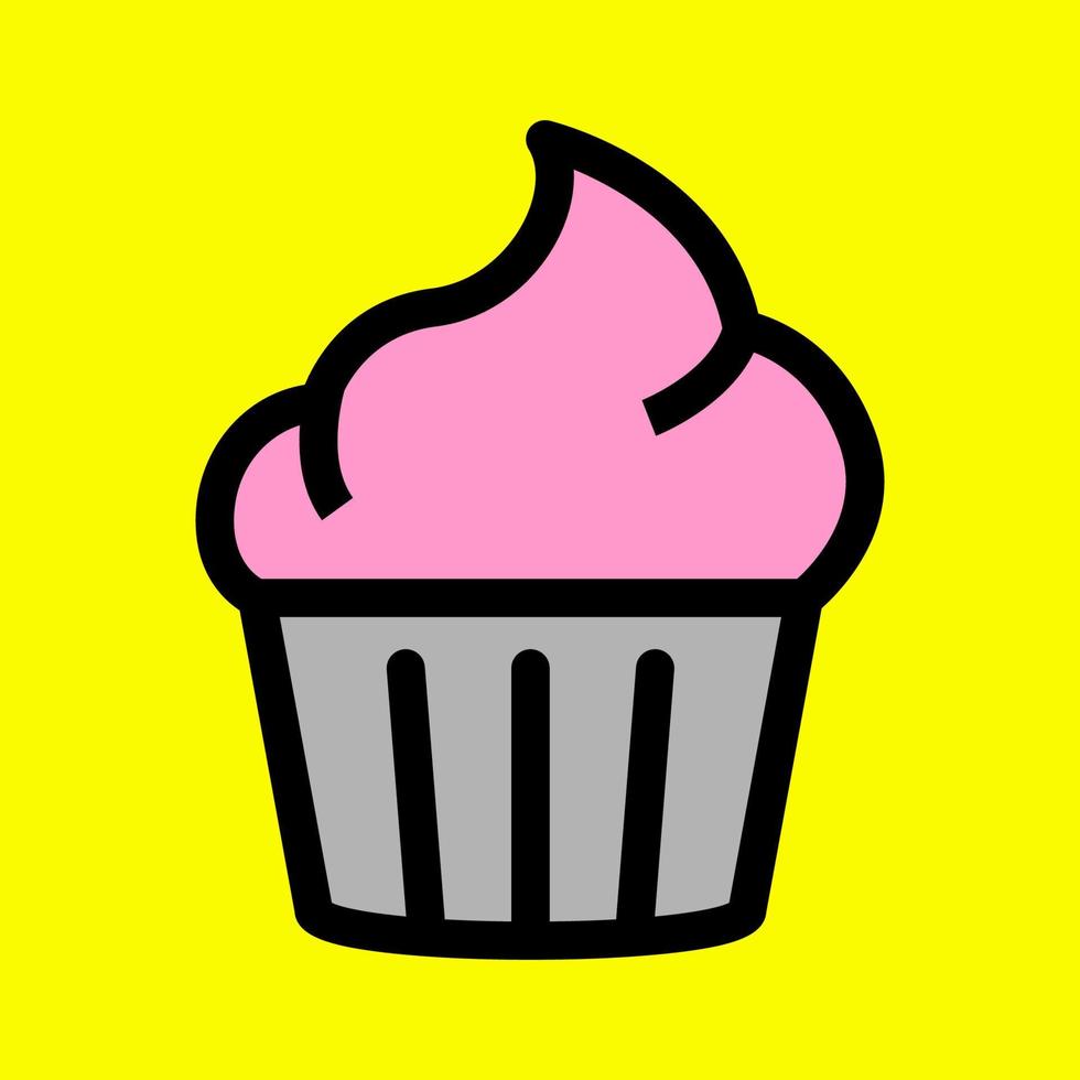 Pink cake vector design