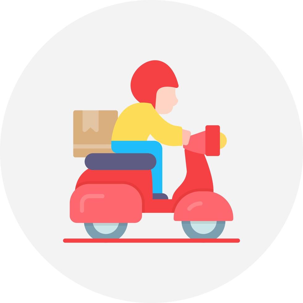 Delivery Bike Creative Icon Design vector